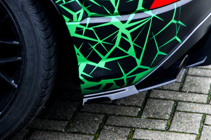 Heckansatz Seitenteile ABS Audi Q2 GA, MK1 Bj.: 2016-2020 Schwarz Glanz