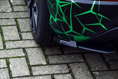 Heckansatz Seitenteile ABS Audi Q2 GA, MK1 Bj.: 2016-2020 Schwarz Matt