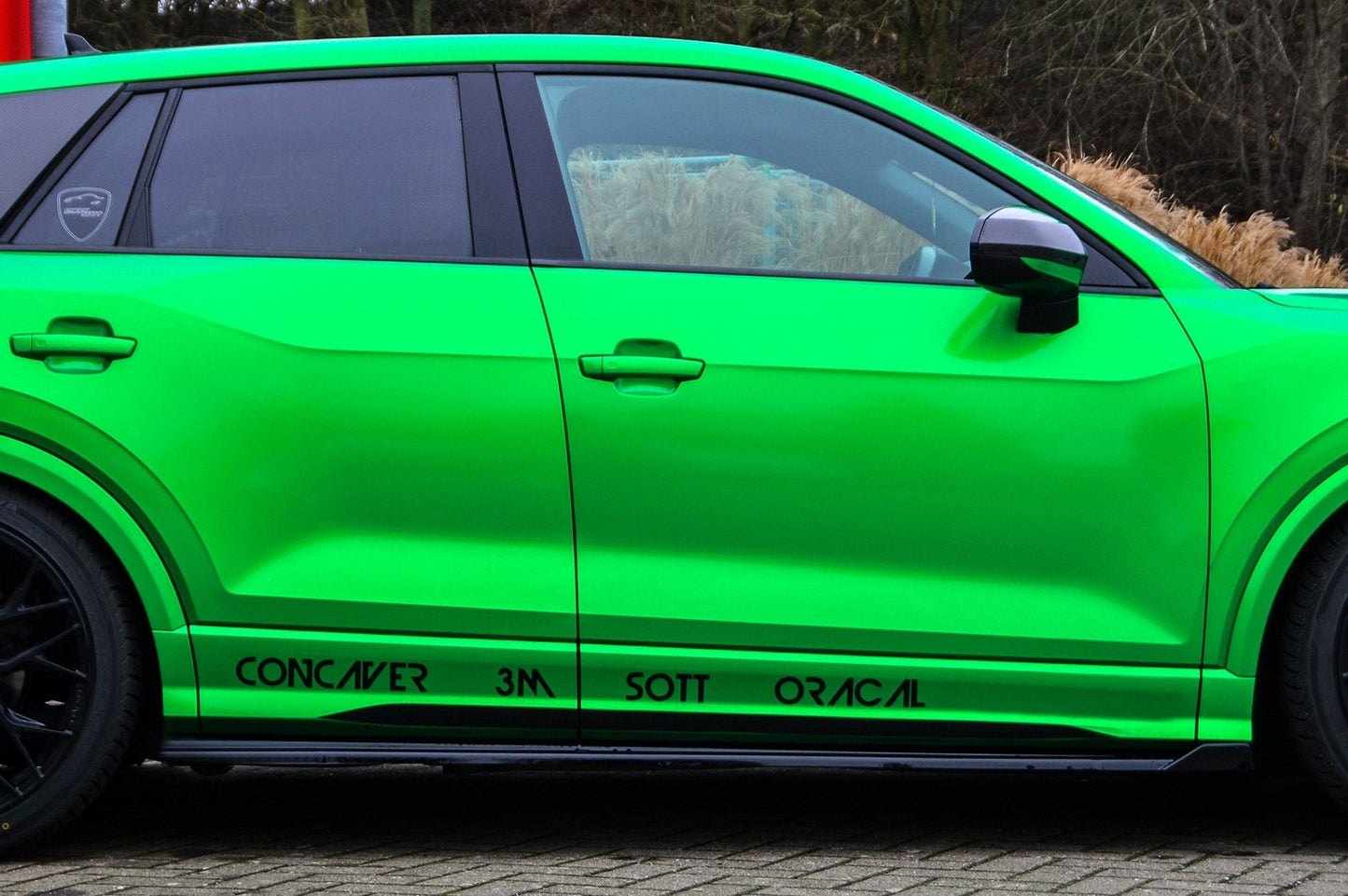 Seitenschwellersatz mit Wing Audi Q2 GA, MK1 Bj.: 2016-2020 Carbon
