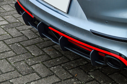 Gefräster Heckansatz Kia Pro Ceed GT Facelift ab Bj.:2021- Schwarz Matt