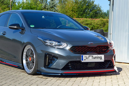 CUP Frontspoilerlippe ABS Kia Pro Ceed Ab Bj.:2018- Schwarz Glanz