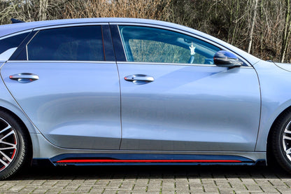 CUP Seitenschwellersatz mit Wing Kia Pro Ceed GT Facelift Schwarz Glanz
