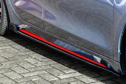 CUP Seitenschwellersatz mit Wing hinten Kia Pro Ceed GT Schwarz Matt
