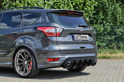 Gefräster Heckansatz Ford Kuga DM2 ab Bj.: 2016- Schwarz Matt