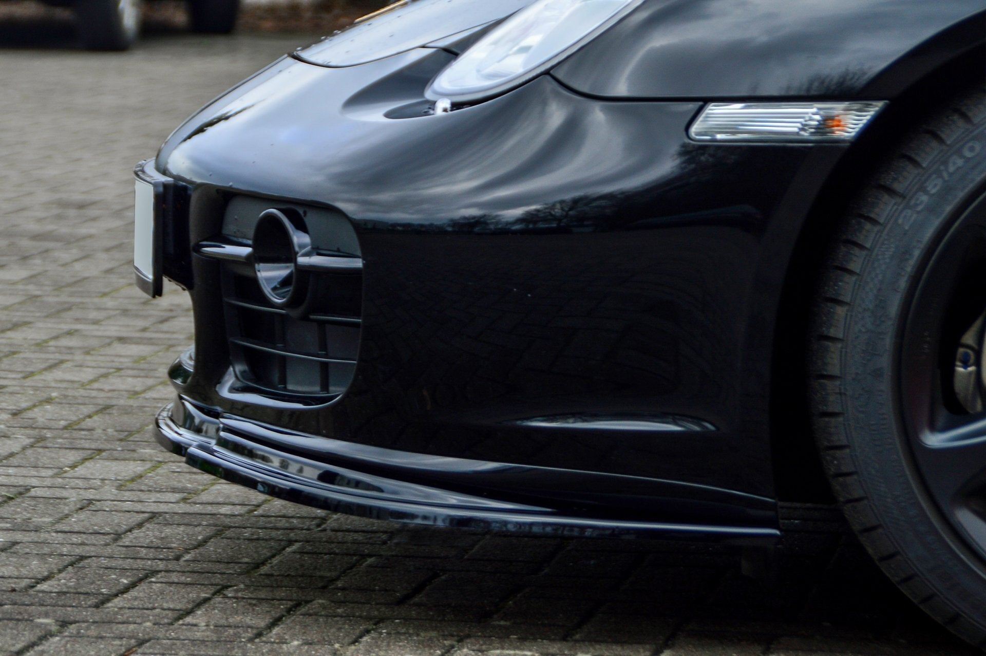 CUP Frontspoilerlippe ABS Porsche Cayman 987 Bj.: 2005-2009 Schwarz Matt