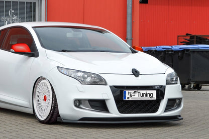 CUP Frontspoilerlippe ABS Renault Megane 3 GT/GT-Line Schwarz Glanz