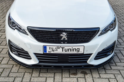 CUP Frontspoilerlippe ABS Peugeot 308II GT, GTI, GT-Line Schwarz Matt