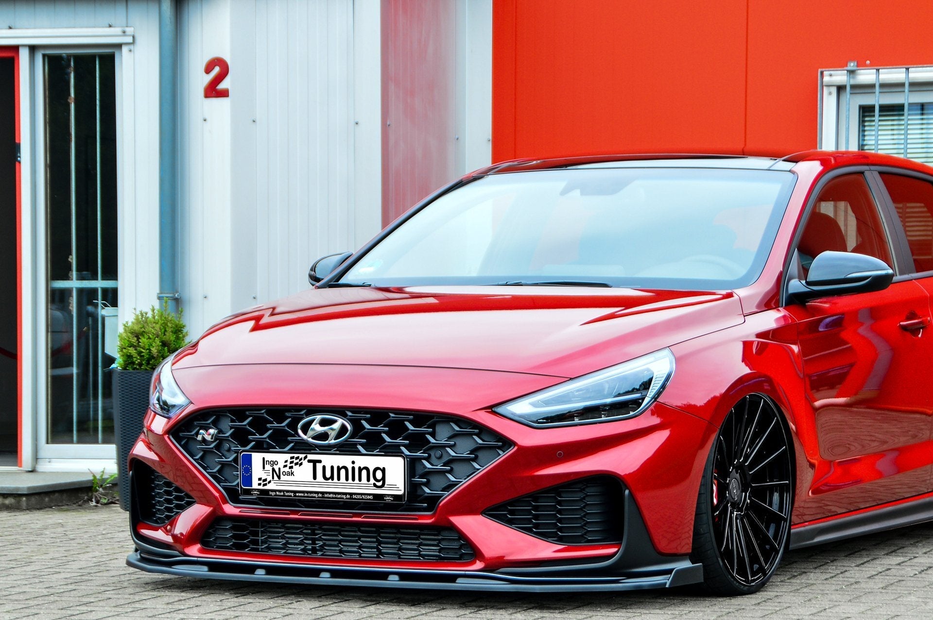 CUP Frontspoilerlippe ABS mit Flaps Hyundai i30 N-Line Schrägheck Carbon