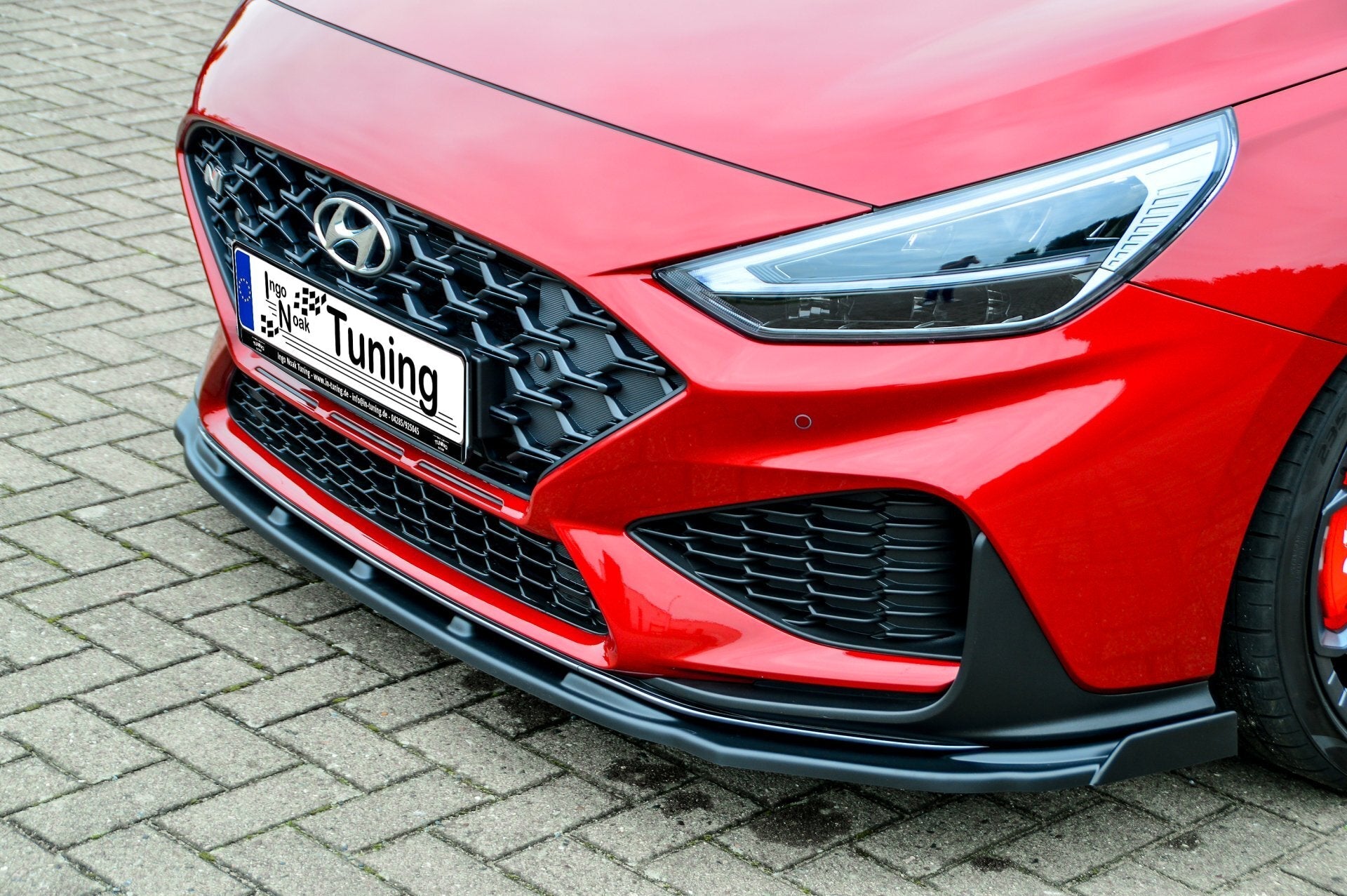 CUP Frontspoilerlippe ABS mit Flaps Hyundai i30 N-Line Fastback Carbon