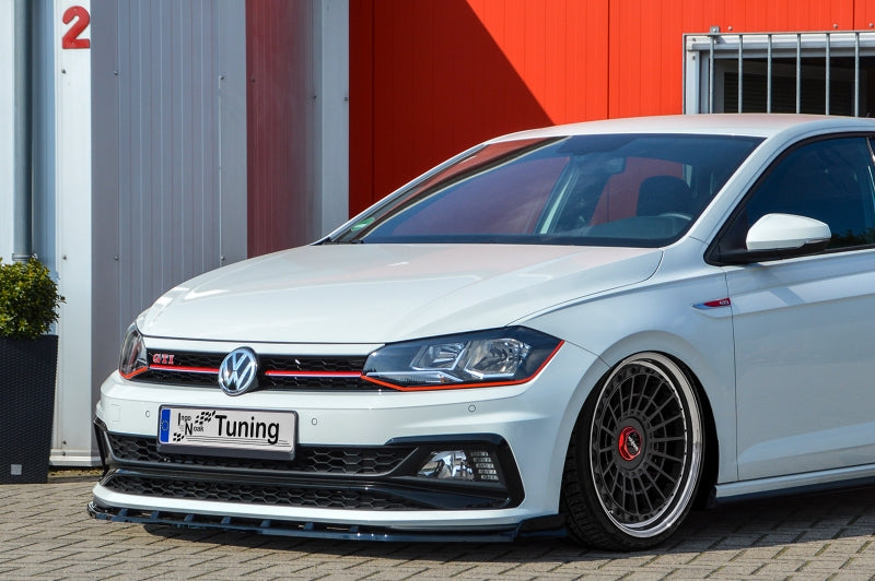 CUP Frontspoilerlippe ABS Volkswagen Polo 6 GTI 2G (AW) Schwarz Matt