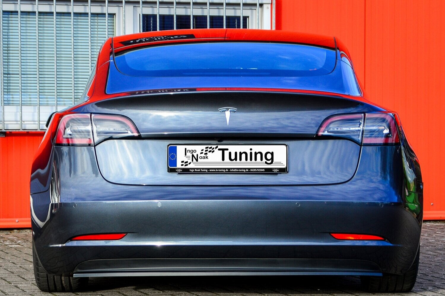 Heckansatz Tesla Model 3 + Performance Bj.:2017- Schwarz Glanz