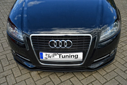 CUP Frontspoilerlippe ABS Audi A3, Sportback, 8PA, Facelift Schwarz Matt