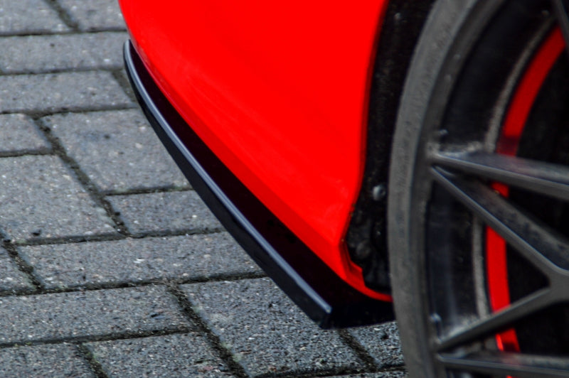 Heckansatz Seitenteile ABS Audi A3, 8V, S-Line + S3, Limousine Schwarz Glanz