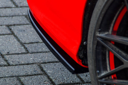 Heckansatz Seitenteile ABS Audi A3, 8V, S-Line + S3, Limousine Schwarz Glanz