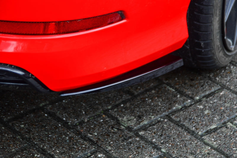 Heckansatz Seitenteile ABS Audi A3, 8V, S-Line + S3, Limousine Schwarz Glanz