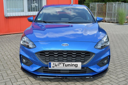 CUP Frontspoilerlippe ABS Ford Focus ST-Line , Typ: DEH Schwarz Matt