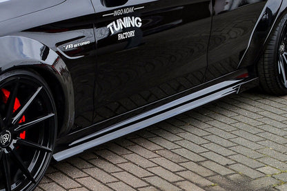 CUP Seitenschweller Wing Mercedes Benz C63 AMG, W205 Ab Bj.: 2015- Schwarz Matt