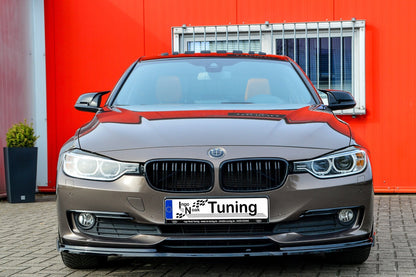 CUP Frontspoilerlippe ABS mit Seitenwing BMW 3er F30/ F31 Schwarz Glanz