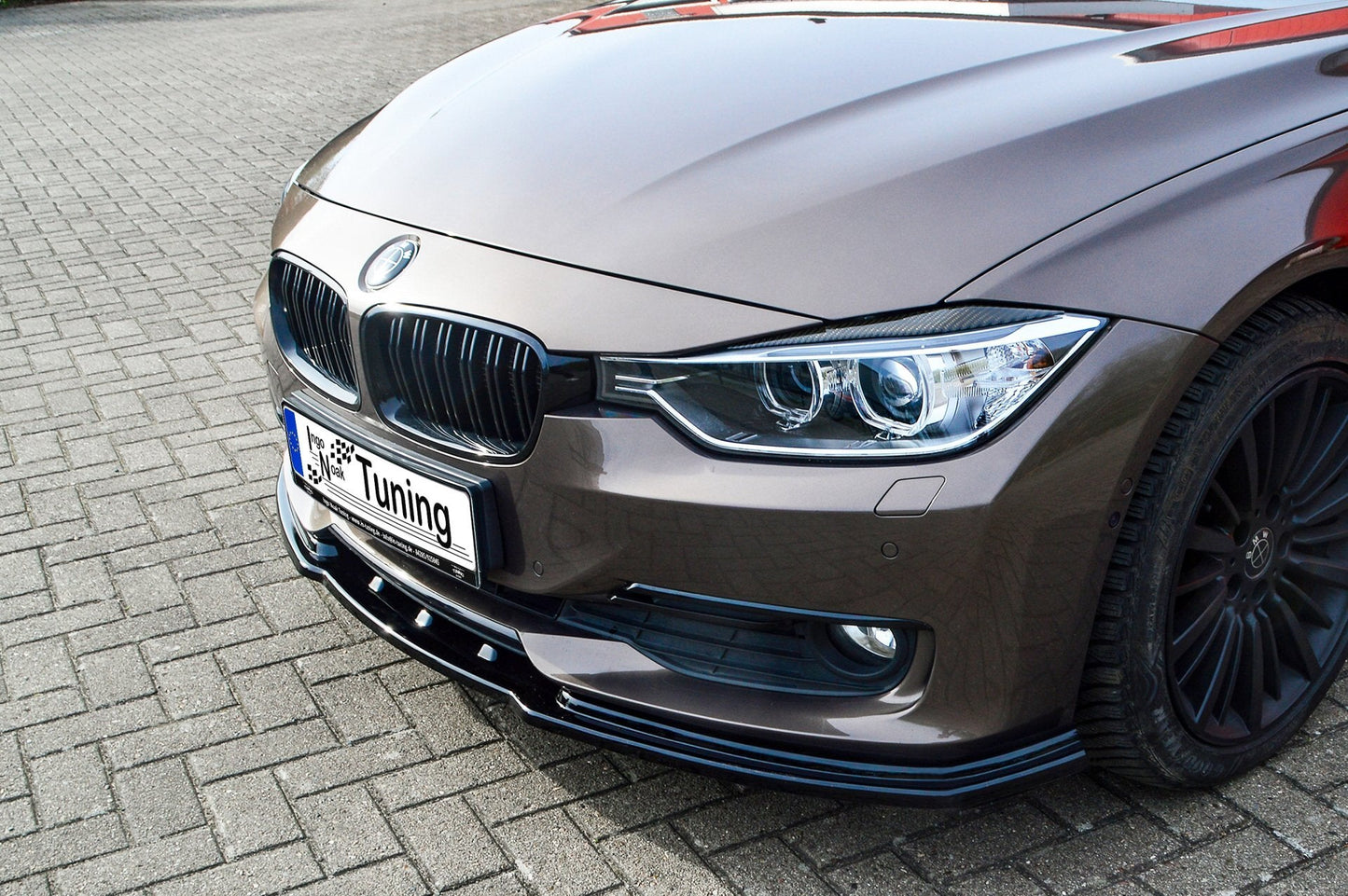 CUP Frontspoilerlippe ABS BMW 3er F30/ F31 Bj.: 2011 - 2015 Schwarz Glanz