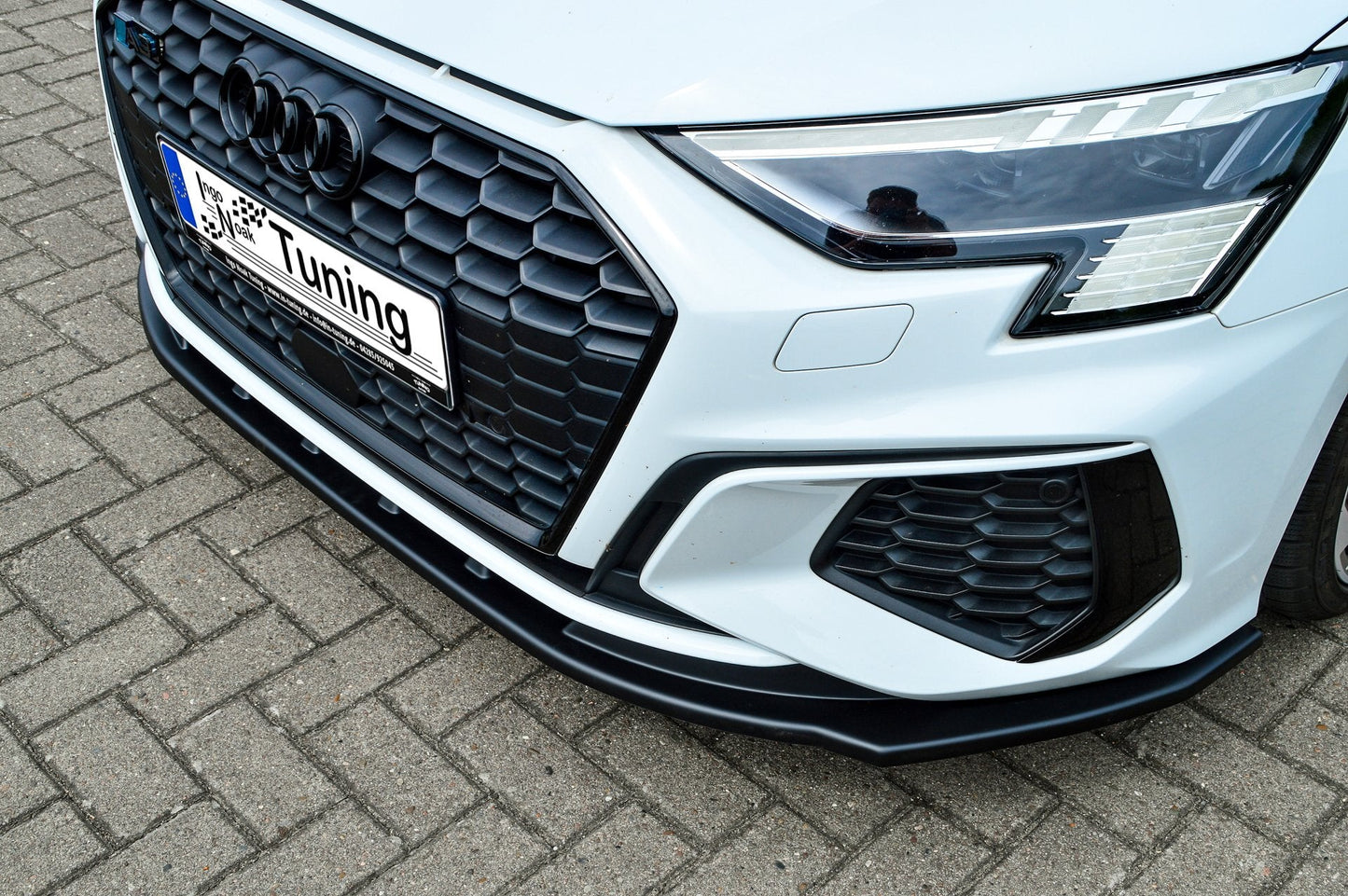 CUP Frontspoilerlippe ABS Audi A3, 8Y Ab Bj.: 2019 - Schwarz Glanz