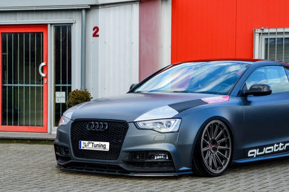 CUP Frontspoilerlippe ABS Audi A5 / B8 Sport Edition Plus Schwarz Glanz