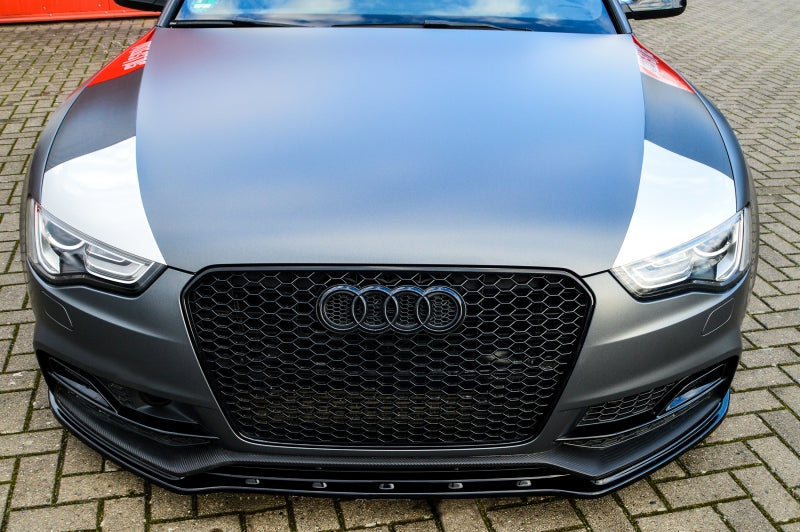 CUP Frontspoilerlippe ABS Audi A5 / B8 Sport Edition Plus Schwarz Glanz