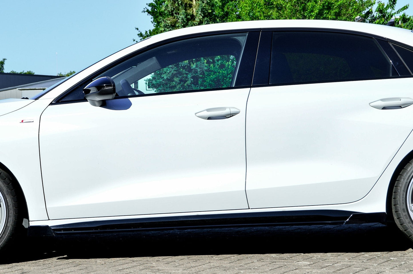 CUP Seitenschwellersatz mit Wing vorne/hinten Audi A3, 8Y Schwarz Matt