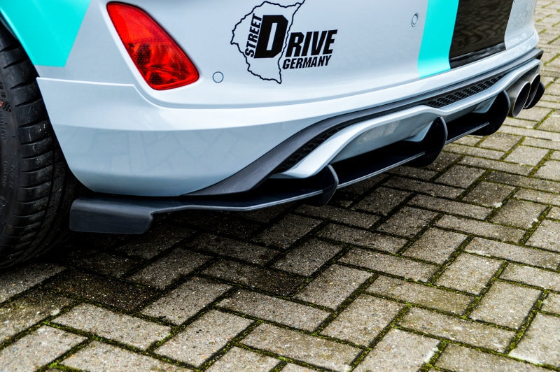 Gefräster Heckansatz Ford Fiesta ST, MK8, JHH ab Bj.: 2018- Schwarz Matt