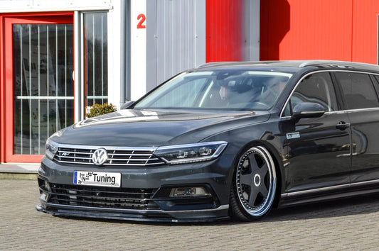 CUP Frontspoilerlippe ABS Volkswagen Passat 3G, B8 R-Line Schwarz Matt