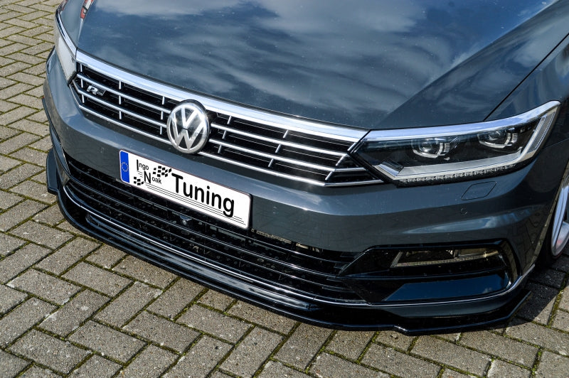 CUP Frontspoilerlippe ABS Volkswagen Passat 3G, B8 R-Line Schwarz Glanz