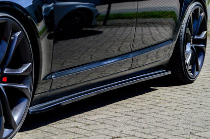CUP Seitenschwellersatz Audi A6 4F Bj.: 2004-2011 Schwarz Glanz