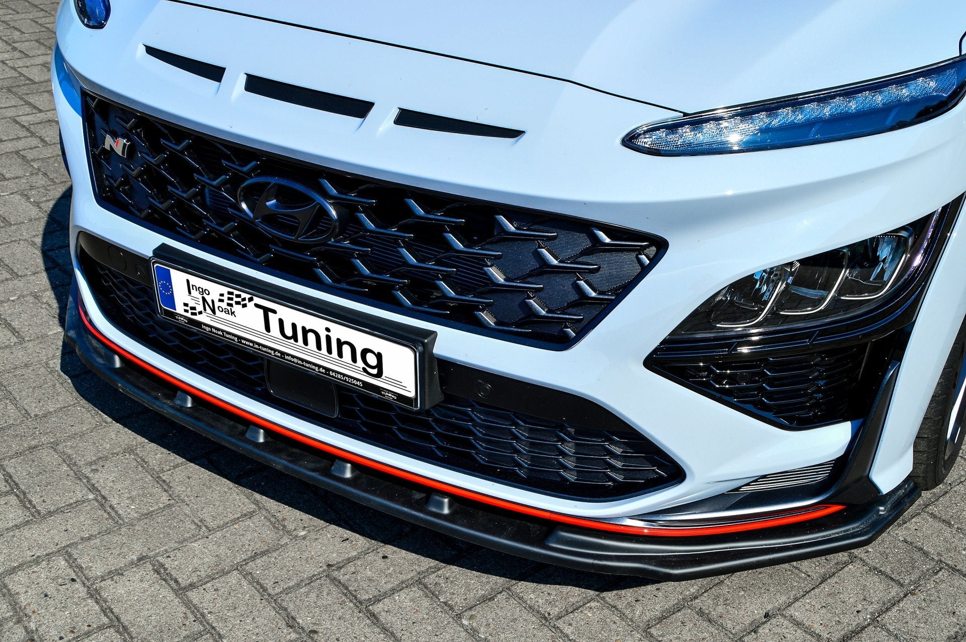 CUP Frontspoilerlippe ABS Hyundai Kona N-Line ab Bj.: 2020- Schwarz Matt
