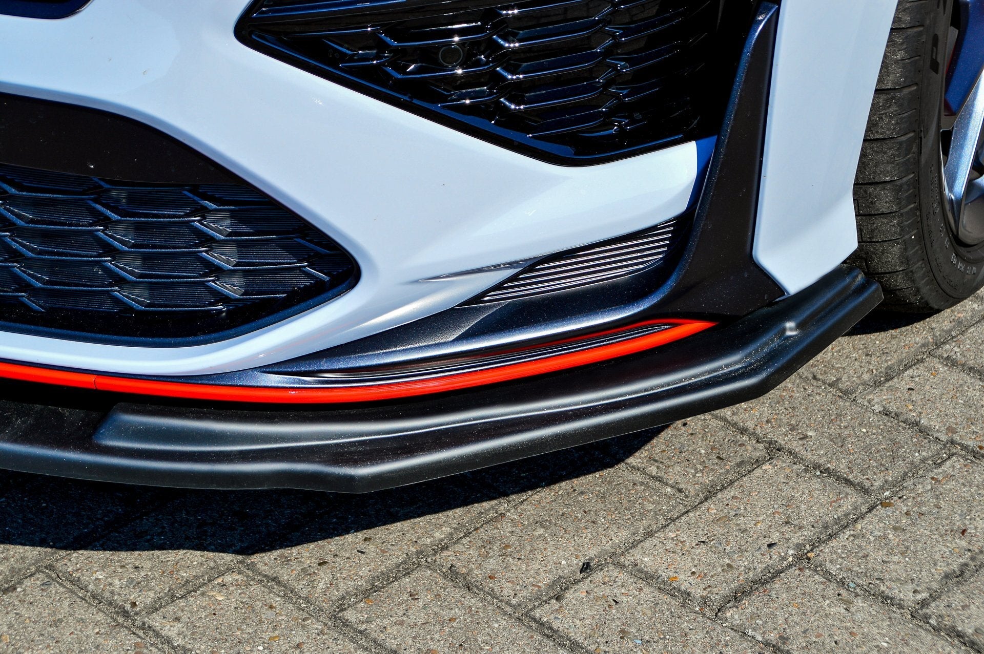 CUP Frontspoilerlippe ABS Hyundai Kona N ab Bj.: 2020- Schwarz Glanz