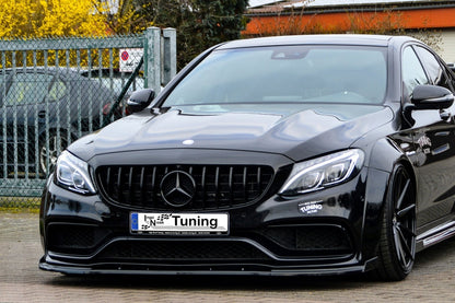 CUP Frontspoilerlippe Mercedes Benz C63 AMG C205+A205 Coupe/ Cabrio Schwarz Matt