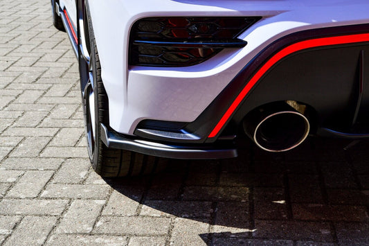 Heckansatz Seitenteile ABS Hyundai Kona N ab Bj.: 2020- Schwarz Glanz