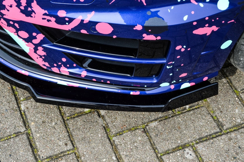 CUP Frontspoilerlippe mit Wing ABS Volkswagen Golf 7 R Schwarz Glanz