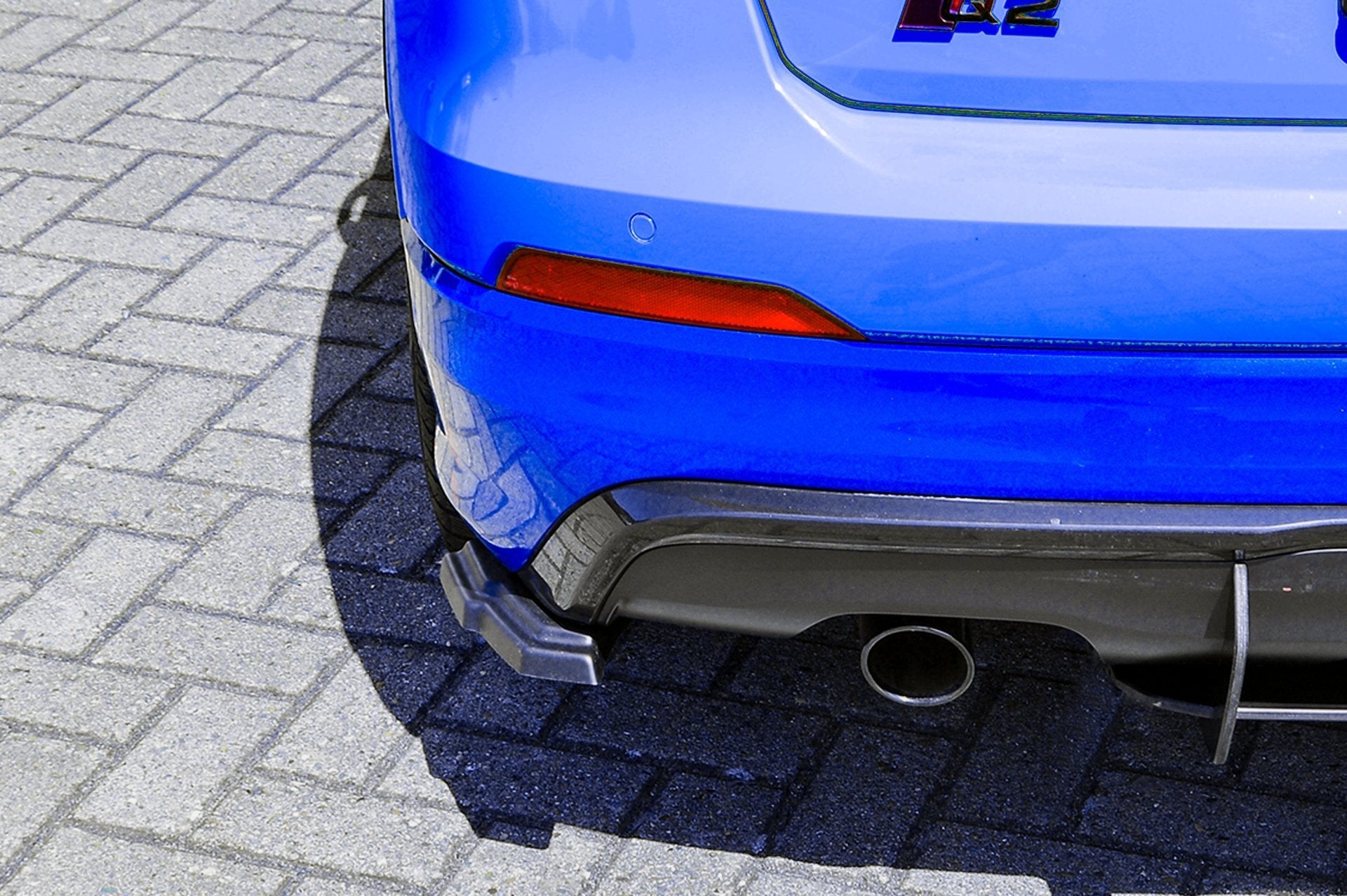 Heckansatz Seitenteile ABS Audi Q2 GA, MK1 Sport Bj.: 2016-2020 Schwarz Glanz