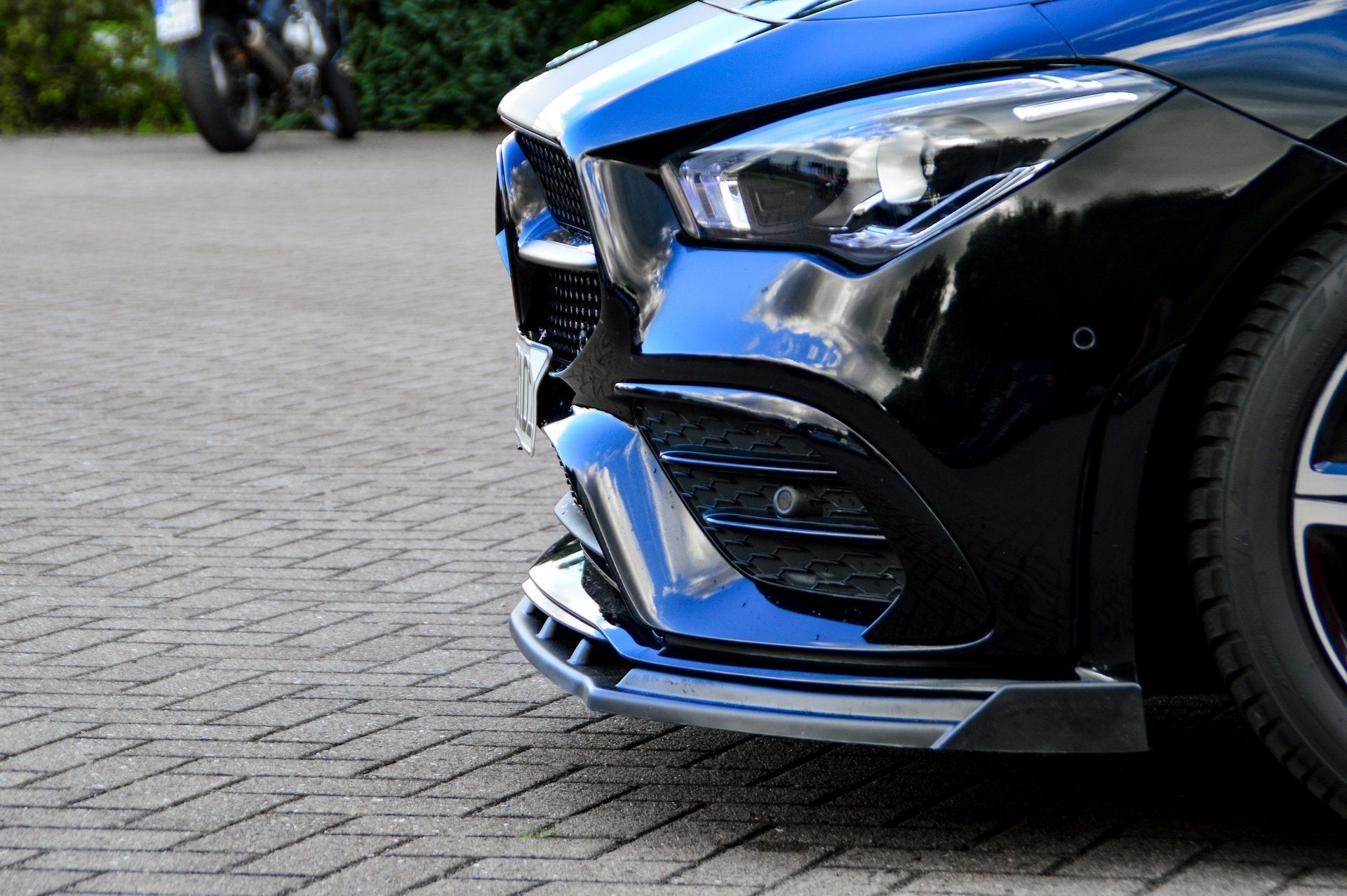 CUP Frontspoilerlippe ABS, mit Wing Mercedes Benz CLA X118 Shootingbrake Carbon