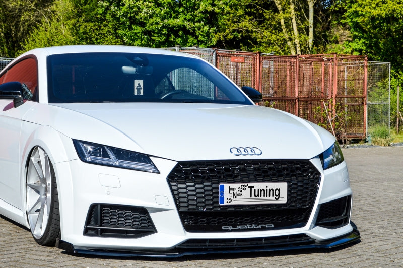 CUP Frontspoilerlippe Phase 2 mit Seitenwing Audi TT 8S Schwarz Matt