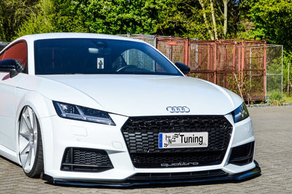 CUP Frontspoilerlippe Phase 2 mit Seitenwing Audi TT 8S Schwarz Matt