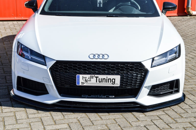 CUP Frontspoilerlippe Phase 2 ABS Audi TT 8S, S-Line Schwarz Glanz