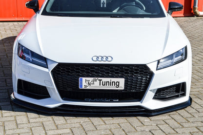 CUP Frontspoilerlippe Phase 2 ABS Audi TT 8S, S-Line Schwarz Glanz