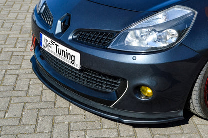 CUP Frontspoilerlippe ABS Renault Clio 3, RS Phase 1 Schwarz Glanz