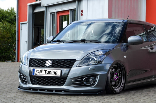 CUP Frontspoilerlippe ABS mit Seitenwing Suzuki Swift Sport, FZ/NZ Schwarz Matt