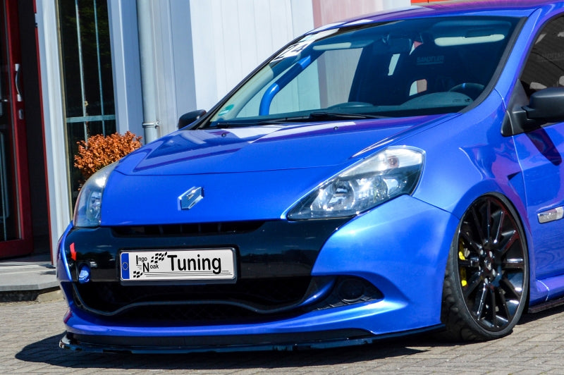 CUP Frontspoilerlippe ABS Renault Clio 3, RS Phase 2 Schwarz Glanz