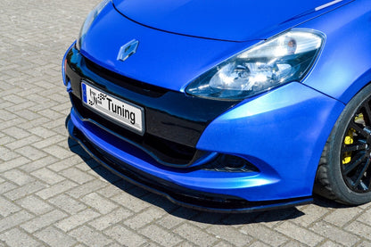CUP Frontspoilerlippe ABS Renault Clio 3, RS Phase 2 Schwarz Glanz