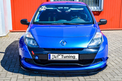 CUP Frontspoilerlippe ABS Renault Clio 3, RS Phase 2 Schwarz Glanz