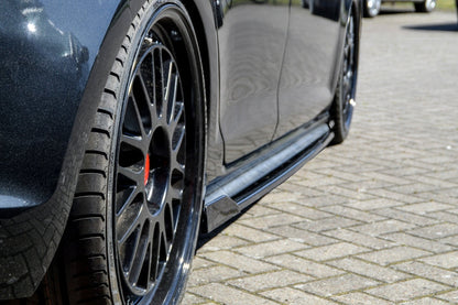 CUP 3 Seitenschweller Volkswagen Golf 7 GTI + GTD Typ AU Schwarz Matt