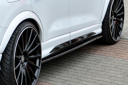 Gefräster Heckansatz Audi Q3, Typ F3 ab Bj.: 2018- Schwarz Matt