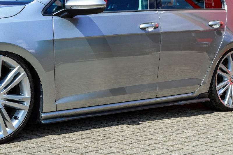 Seitenschwellersatz mit Wing Volkswagen Golf 7 Typ AU Schwarz Glanz